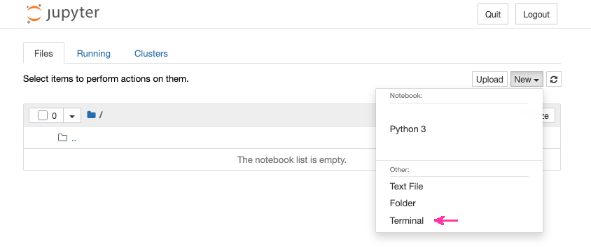 Jupyter File Browser Placeholder